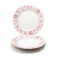 Christmas Pink Bow Fine Porcelain Dessert/Dinner Plate