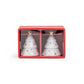 Gift Boxed Holiday Gold Pine Salt and Pepper Shaker Set