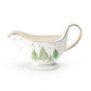 Christmas Pine Trees Fine Porcelain Gravy Boat