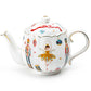 Nutcracker Wonderland Fine Porcelain Teapot