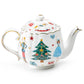 Nutcracker Wonderland Fine Porcelain Teapot