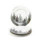 Grey and Gold Winter Forest Fine Porcelain Dessert/Dinner Plate
