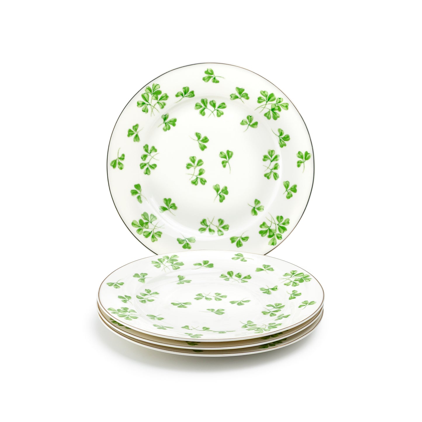 Shamrock Fine Porcelain Dessert/Dinner Plate