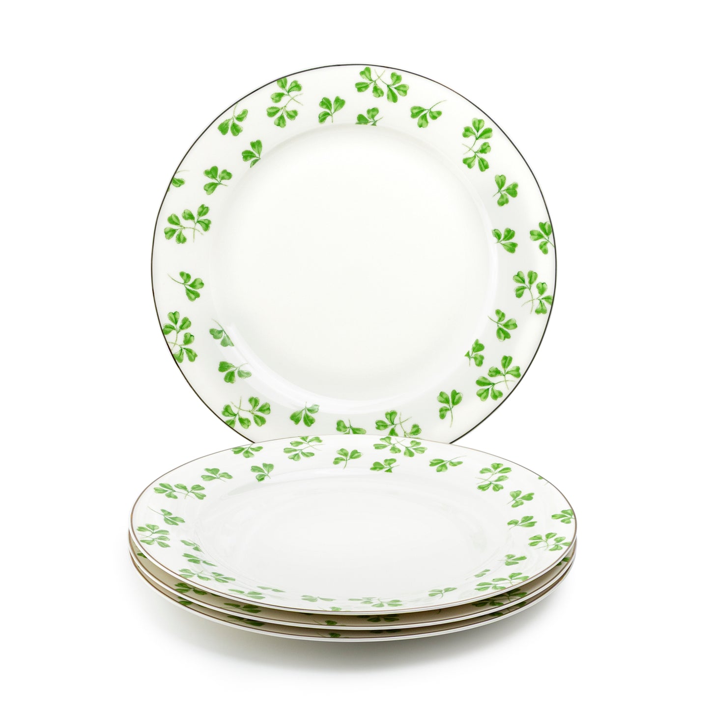 Shamrock Fine Porcelain Dessert/Dinner Plate