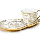Golden Rose Fine Porcelain Tea Snack Set