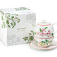 Apple Blossom Pink Bone China Tea For One Set with Gift Box
