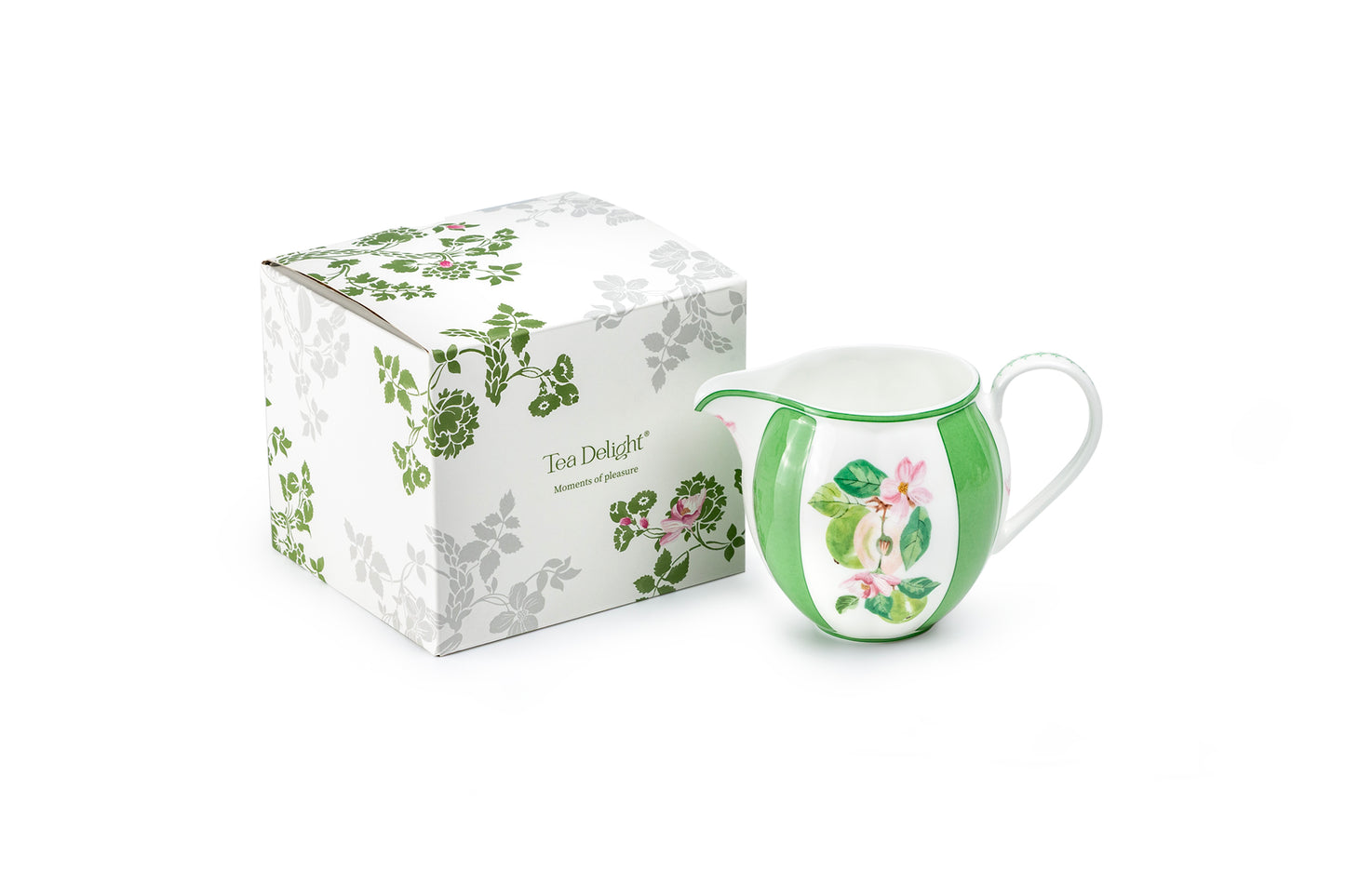 Apple Blossom Bone China Creamer Pitcher with Gift Box