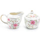 Pink Camellia Fine Porcelain Sugar & Creamer Set