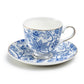 Blue Blossom Fine Porcelain Tea Cup and Saucer