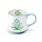 Blue Folk Bloom Mug