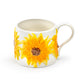 Sunflower Embossed Reactive Glazed Coffee Mug