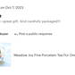 Meadow Joy Fine Porcelain Tea For One Set
