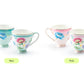 Pink Flower Garden Fine Porcelain Mug Set of 2