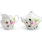 Stechcol Gracie Bone China Liz Rose Garden Bone China Sugar & Creamer Set