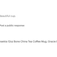 Poinsettia Bone China Mug