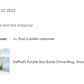 Daffodil Purple Bone China Mug