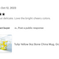 Tulip Yellow Bone China Mug