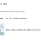 Beau Rose and Butterfly Bone China Mug