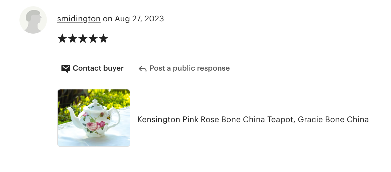 Kensington Pink Rose Bone China Teapot