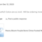 Peony Bloom Purple Bone China Mug
