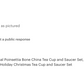 Cardinal Poinsettia Bone China Cup and Saucer