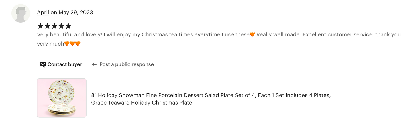 Holiday Snowmen Fine Porcelain Dessert Plate