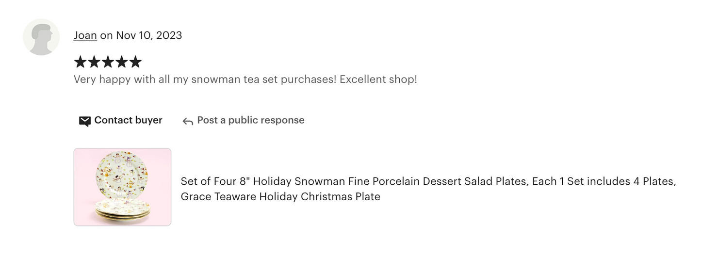 Holiday Snowmen Fine Porcelain Dessert Plate