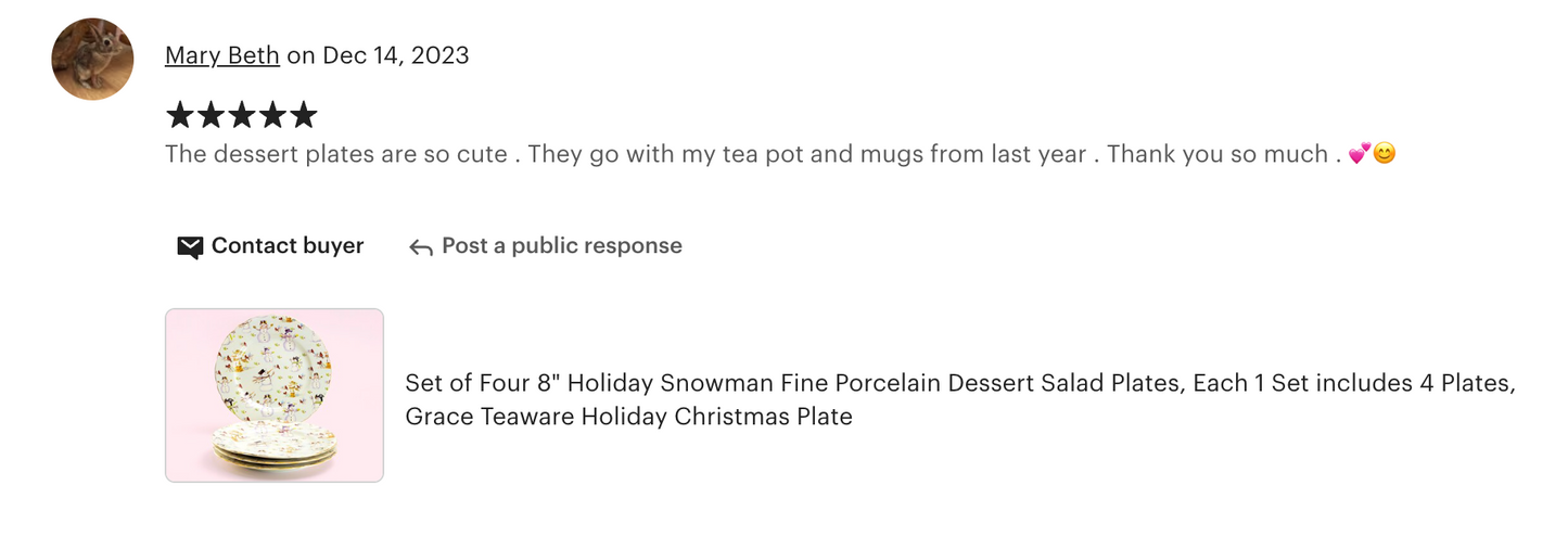 Holiday Snowmen Fine Porcelain Dessert Plate