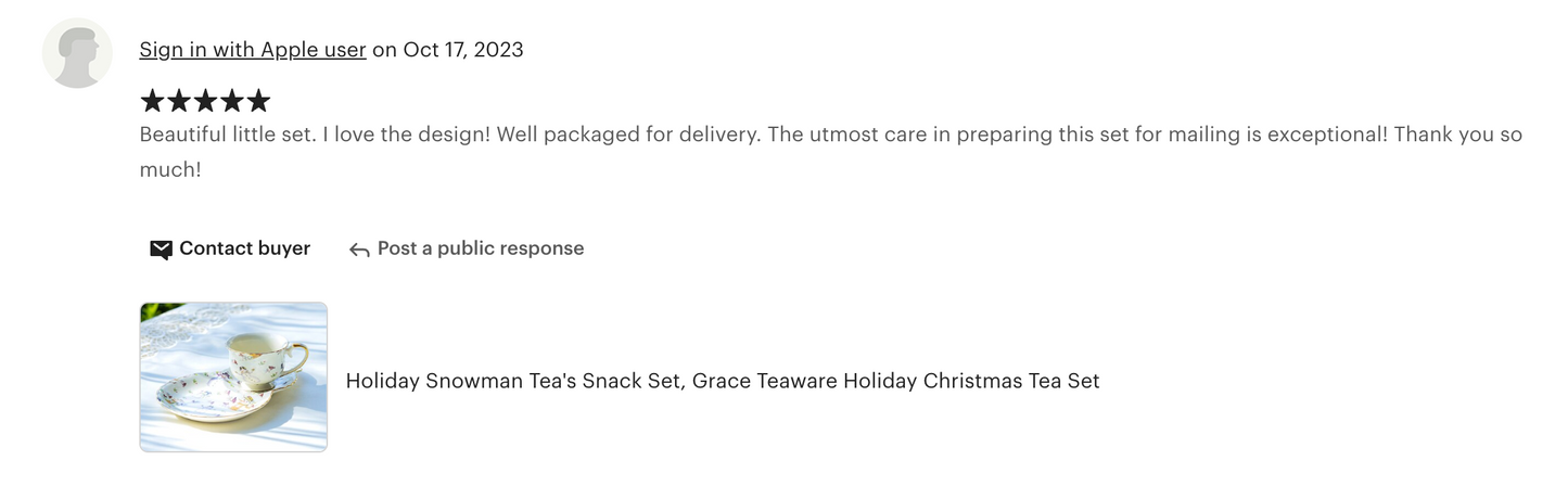 Holiday Snowmen Tea Snack Set