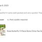 Sandra's Rose with Butterflies Bone China 11-Piece Tea Set