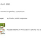 Sandra's Rose with Butterflies Bone China 11-Piece Tea Set