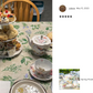 Spring Flowers with Hummingbird Fine Porcelain Latte Cups Tea Set