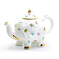 Grace Teaware Floral Elephant Fine Porcelain Teapot