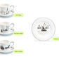 7.5" Winter Wonderland Christmas Tree Car Bone China Dessert Plate