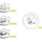 7.5" Winter Wonderland Snow Village Bone China Dessert Plate