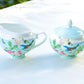 Stechcol Gracie Bone China Blue Jay Bone China Sugar Bowl and Creamer