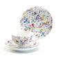 Stechcol Gracie Bone China Petite Rose White Bone China Cup and Saucer Set