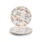 Stechcol Gracie Bone China 7.5" Petite Rose White Bone China Dessert Plate Set of 4