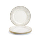 Stechcol Gracie Bone China 8.15" Gold Dots White Bone China Dessert Plate Set of 4