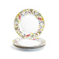 Grace Teaware Wild Flower Meadow Fine Porcelain Dessert Plate Set of 4
