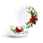 Stechcol Gracie Bone China Cardinal Poinsettia Bone China Cup and Saucer Set