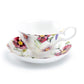 Stechcol Gracie Bone China Red Pansy Bone China Tea Cup and Saucer