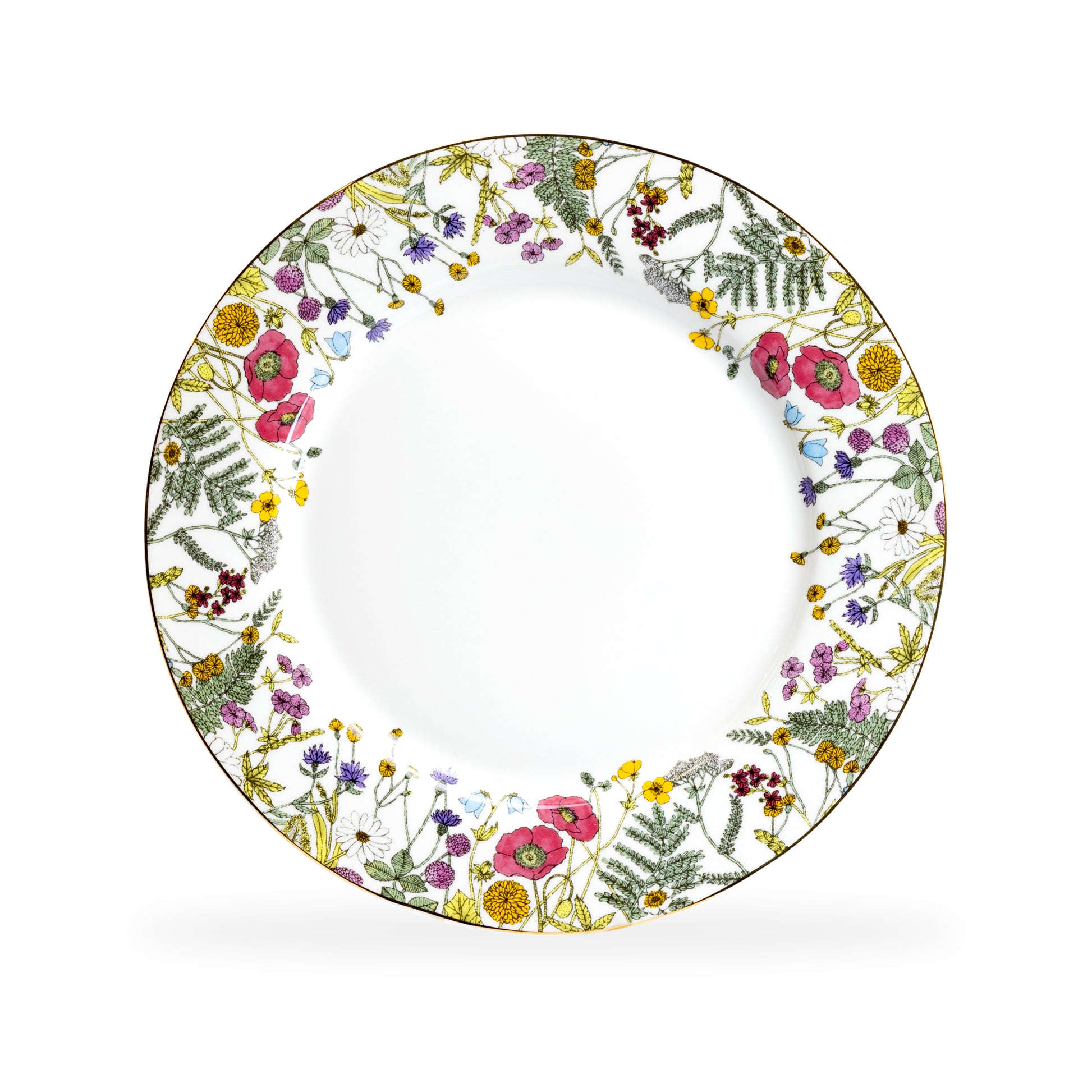 Grace Teaware 10.5" Wild Flower Meadow Fine Porcelain Dinner Plate