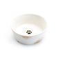 Silver Gold Sunburst Fine Porcelain Pet Bowl - 2 Sizes Available