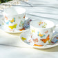 7.5" Spring Butterfly Bone China Dessert Plate