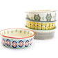 Fido's Diner Organic Pattern Hand Painted Heavy Weight Pet Bowls