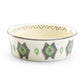 6.25" Organic Geometric Shape Heavy Weight Ceramic Pet Bowl