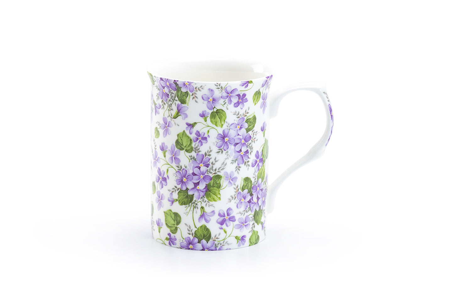 Stechcol Gracie Bone China Violet Flower Bone China Mug