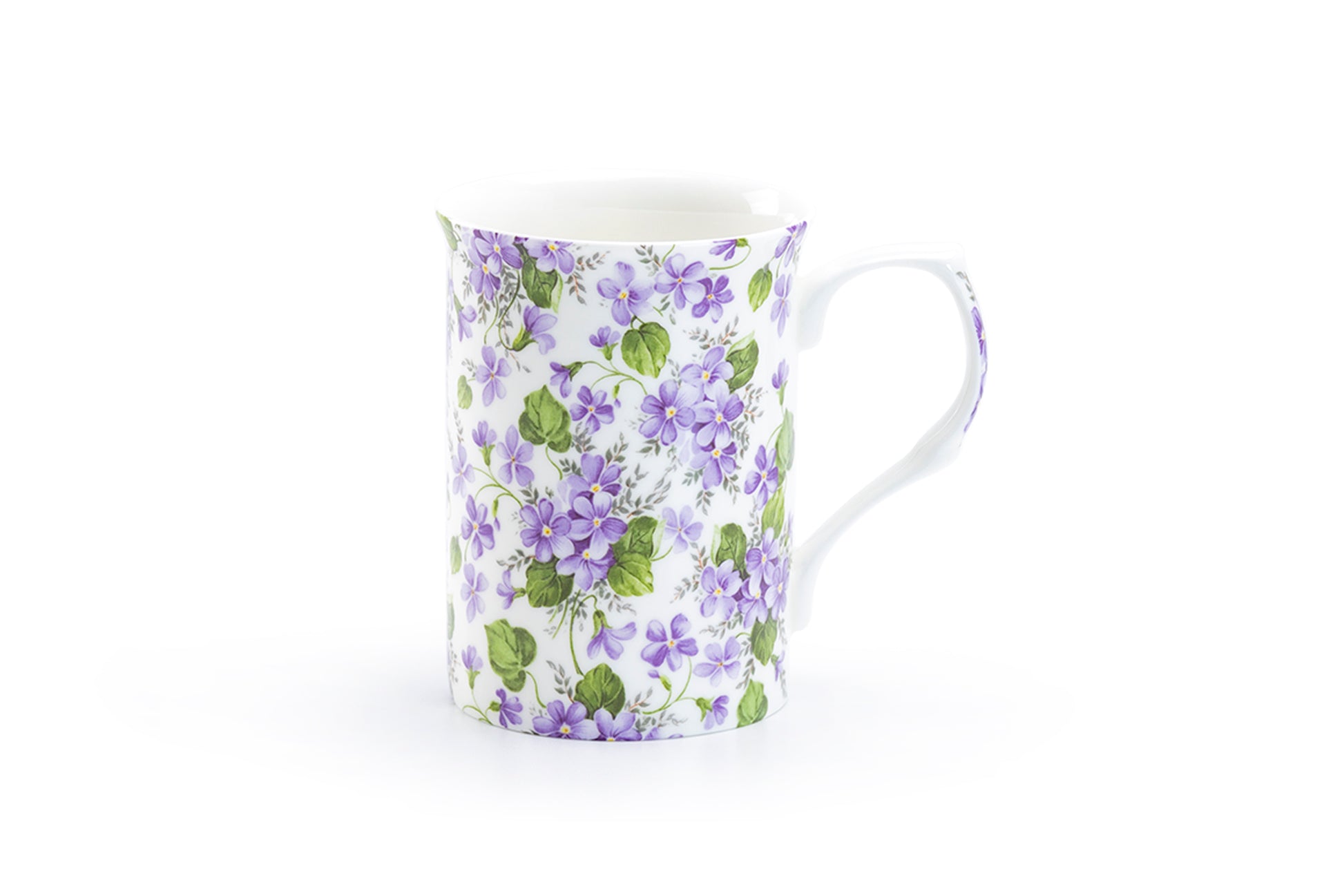 Stechcol Gracie Bone China Violet Flower Bone China Mug