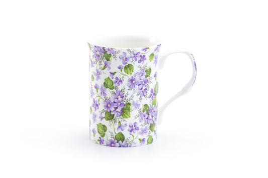 Stechcol Gracie Bone China Violet Flower Bone China Mug
